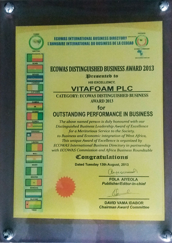 ECOWAS Distinguished Business Award